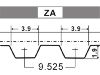 Steuerriemen Timing Belt:1 001 090