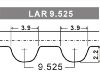 Courroie crantée Timing Belt:000111000