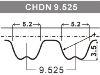 Courroie crantée Timing Belt:924F6 K288 AB