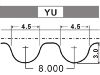 Correa dentada Timing Belt:WAM2804